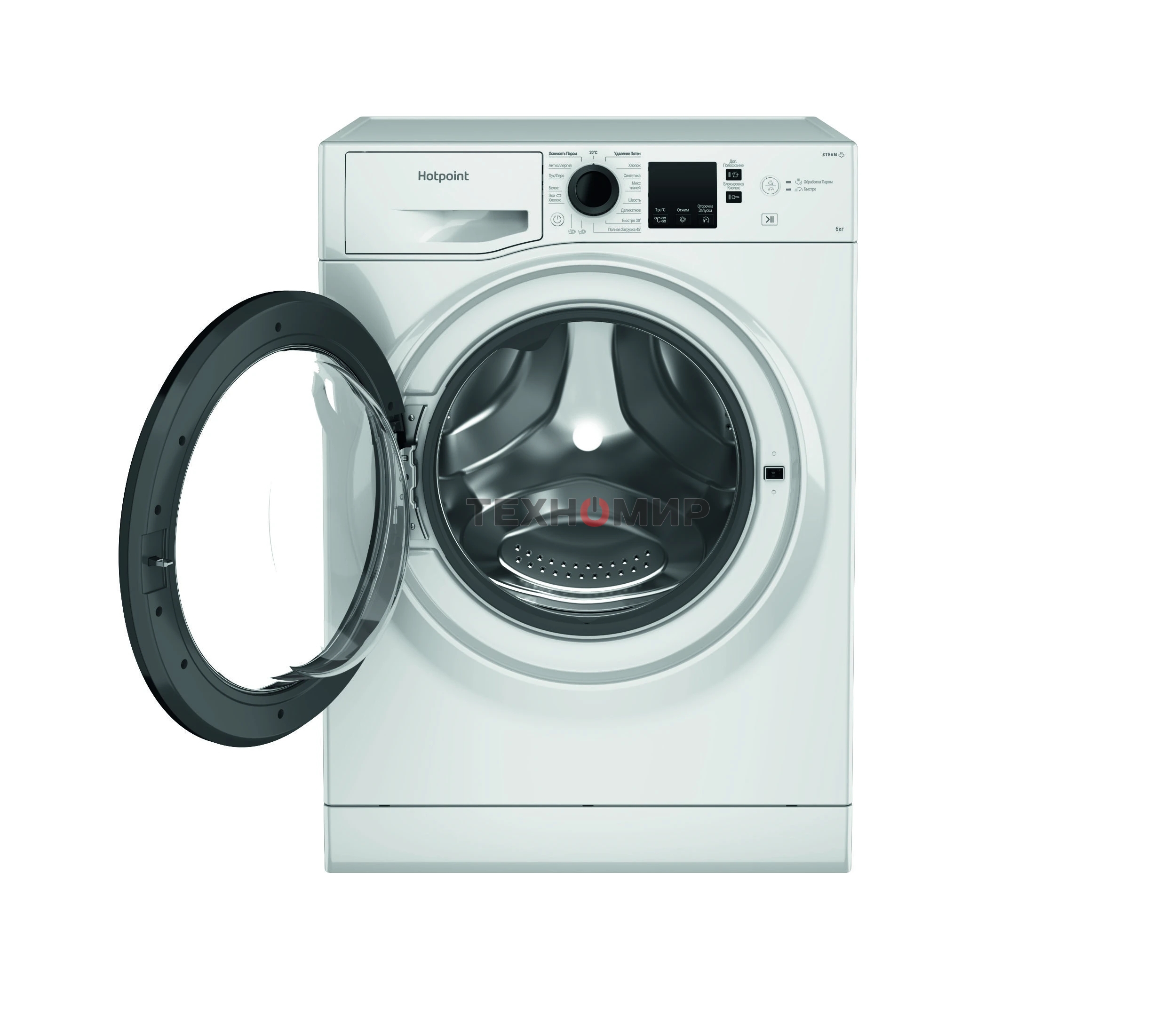 Стиральная машина Hotpoint NSS 6015 KV RU (869991644610) белый, загр. фронтальная макс.: 6 кг 1000 об/мин класс: А