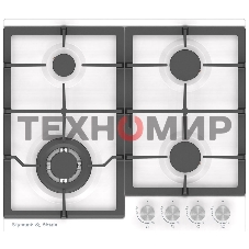 Газовая варочная панель Zigmund & Shtain G 14.6 W независимая, белый
