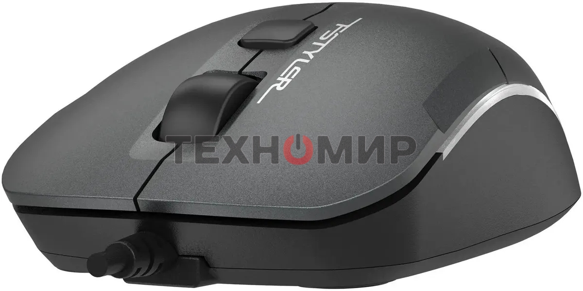 Мышь проводная A4Tech Fstyler FM26S серый/черный, 1600 dpi, USB, кнопки - 4