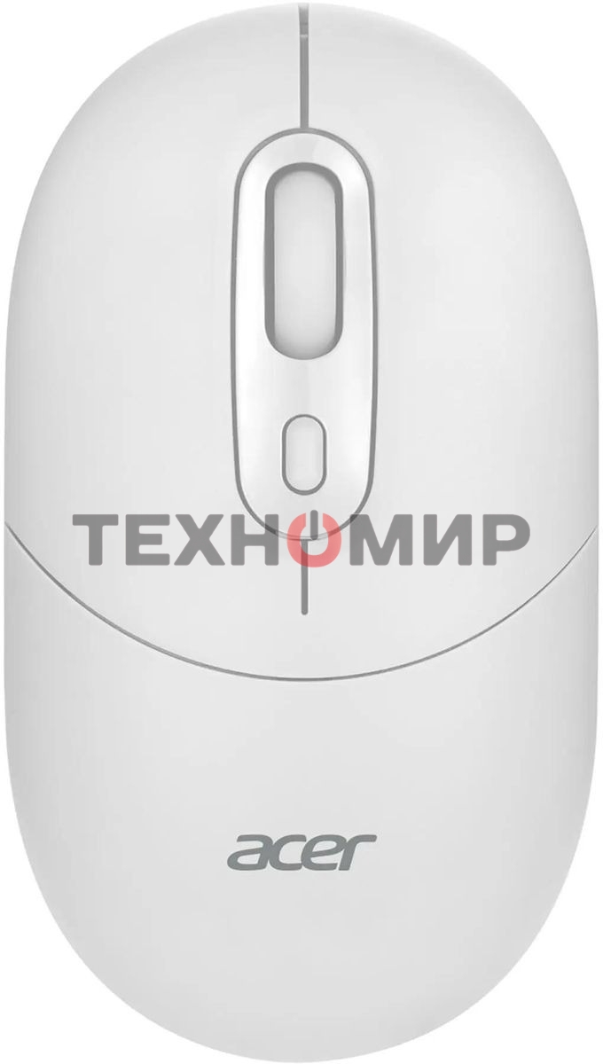 Мышь беспроводная Acer OMR301 белый, 1600 dpi, радиоканал, Bluetooth, USB, кнопки - 4