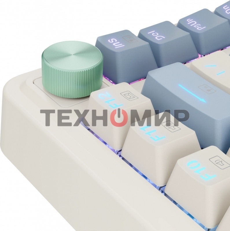 Клавиатура Redragon Ucal Pro гибридная, USB Type-A, Bluetooth, радиоканал, бежевый