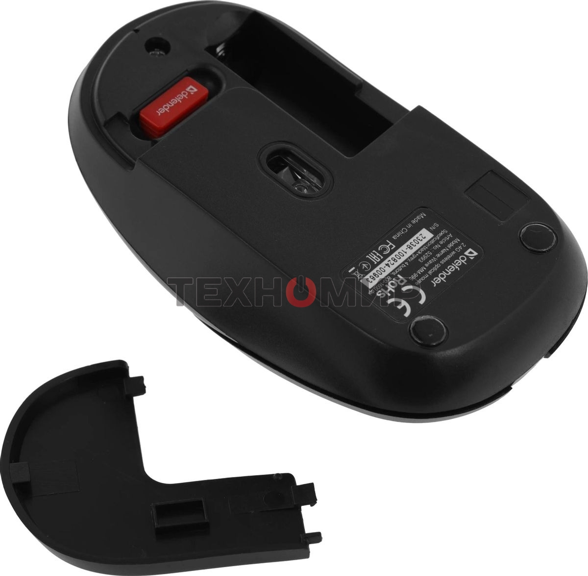 Мышь беспроводная Defender Wave MM-995 серебристый, 1600 dpi, радиоканал, USB, кнопки - 4