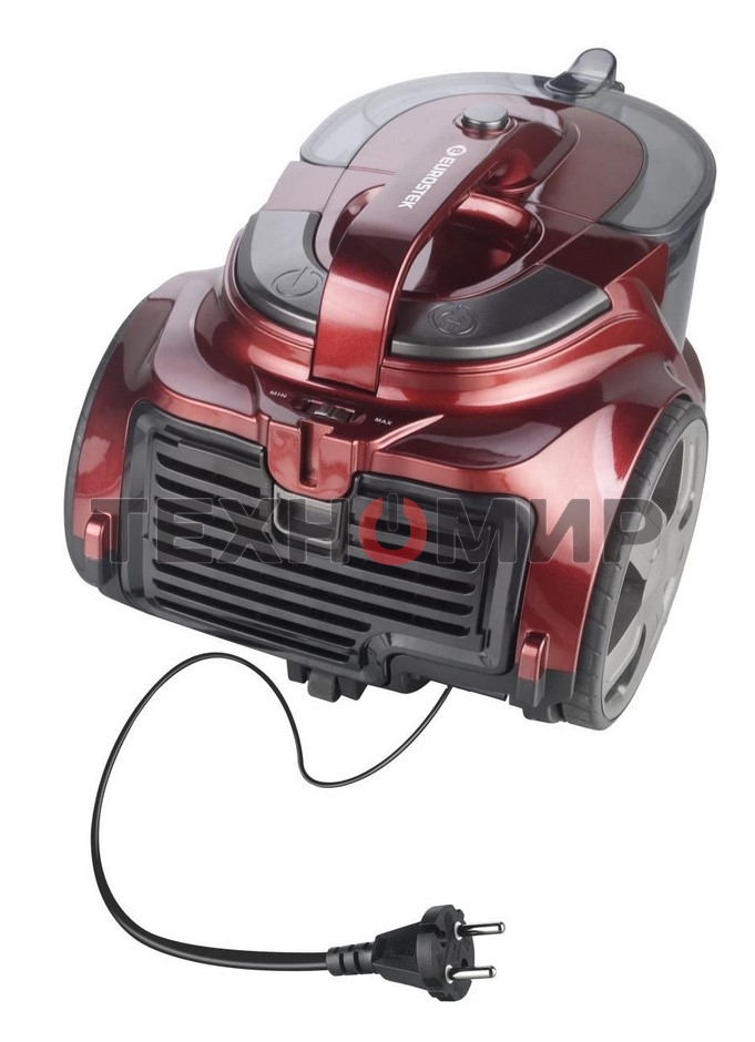 Пылесос Eurostek EVC-4514 красный, 500/2800 Вт, уборка сухая, пылесборник контейнер 3 л