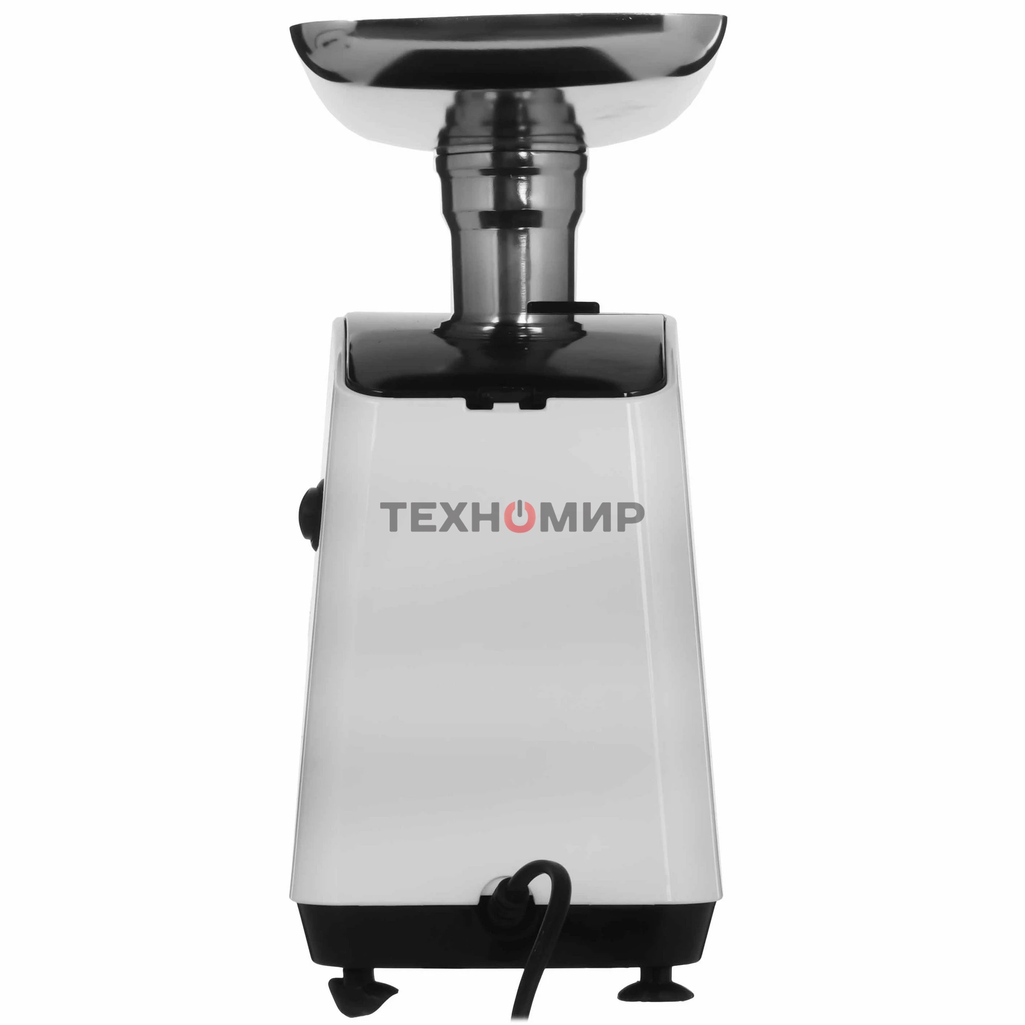 Мясорубка электрическая Galaxy GL 2411 белый, 1200 Вт, 1.3 кг/мин, реверс, защита от перегрузки, металлический лоток, насадки - 5