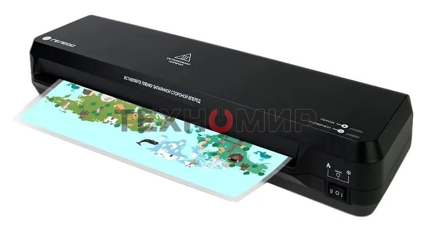 Ламинатор Гелеос ЛМ-А3С черный A3 (75-150мкм) 32см/мин (2вал.) хол.лам. лам.фото