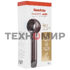 Фен Itel IHD-73 серый, 1300 Вт, компактный, ионизация