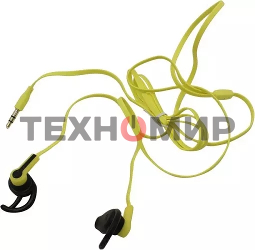 Внутриканальные наушники Smartbuy Rider, силиконовые насадки с упорами, черн/желт (SBE-2095)