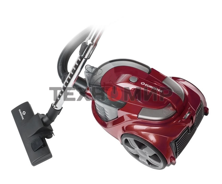 Пылесос Eurostek EVC-4514 красный, 500/2800 Вт, уборка сухая, пылесборник контейнер 3 л