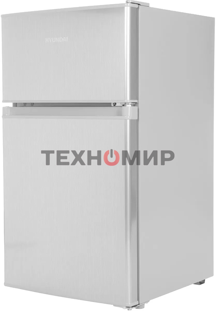 Холодильник Hyundai CT10021H серебристый двухкамерный 60/25л морозилка сверху, капельная система
