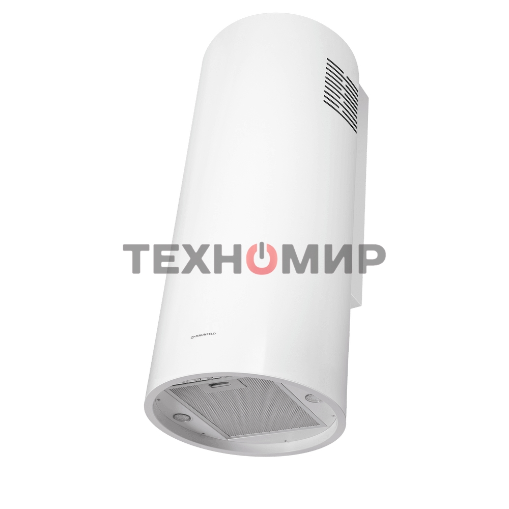 Вытяжка островная Maunfeld Drum Wall 35, белый, 32.5 см, 850 куб. м/ч, 48 дБ