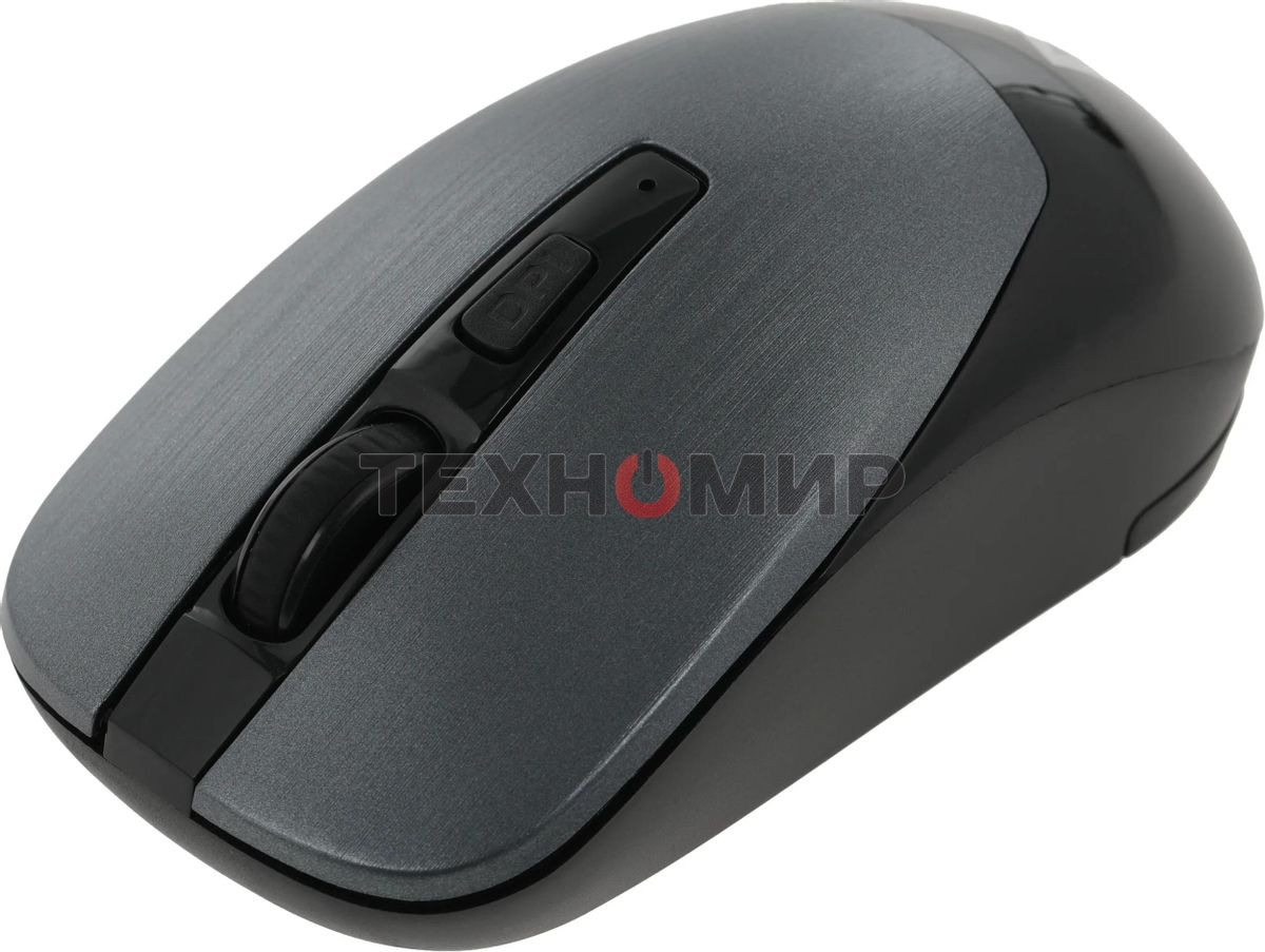 Мышь беспроводная Defender Wave MM-995 серебристый, 1600 dpi, радиоканал, USB, кнопки - 4