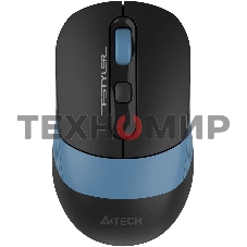 Мышь беспроводная A4Tech Fstyler FB10CS черный/синий, 2000 dpi, радиоканал, Bluetooth, USB, кнопки - 4
