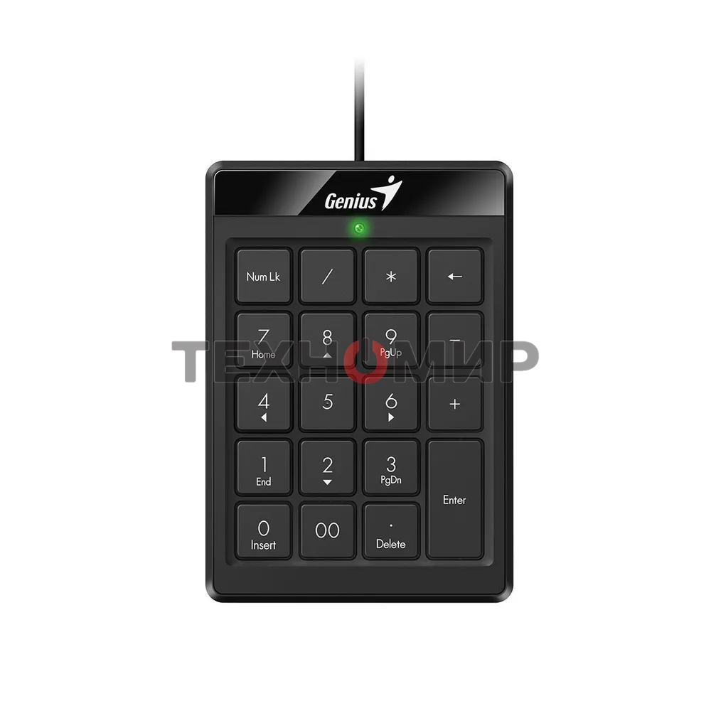Клавиатура проводная Genius NumPad 110, 19 keys, USB, color: черный
