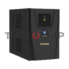 Источник бесперебойного питания ExeGate SpecialPro UNB-1200.LED.AVR.C13.RJ 1200VA/750W, LED, AVR, 6*IEC-C13, RJ45/11, черный