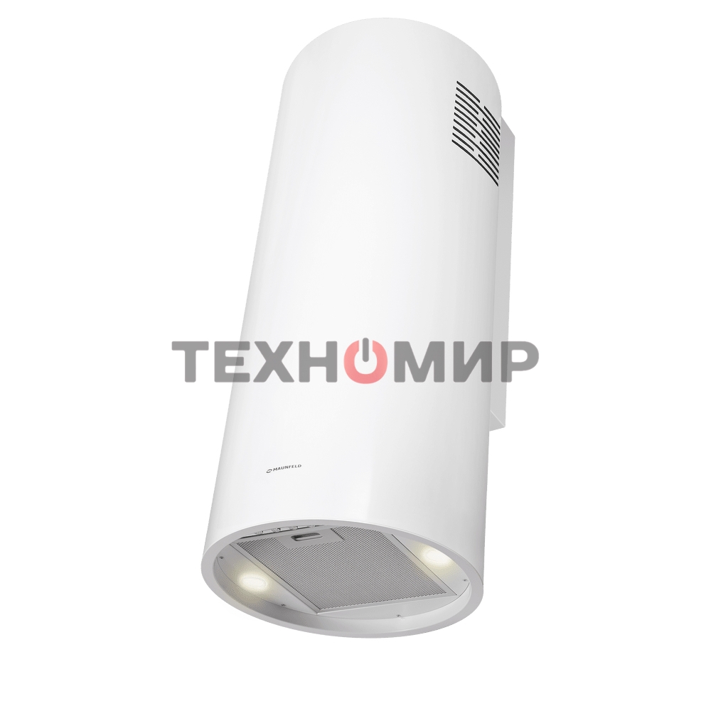Вытяжка островная Maunfeld Drum Wall 35, белый, 32.5 см, 850 куб. м/ч, 48 дБ