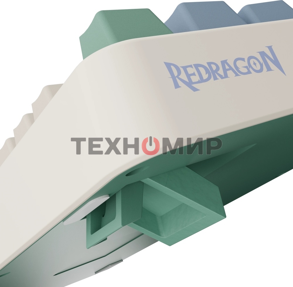 Клавиатура Redragon Ucal Pro гибридная, USB Type-A, Bluetooth, радиоканал, бежевый