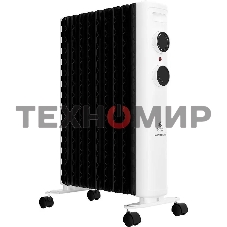Обогреватель масляный Royal Clima Laggio Nero ROR-LN9-2000M, с терморегулятором, 2000Вт, 8 секций, 3 режима, белый/серый