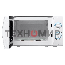 Микроволновая печь BBK 20MWS-710M/W белый, 20 л, 700 Вт, переключатели - поворотный механизм