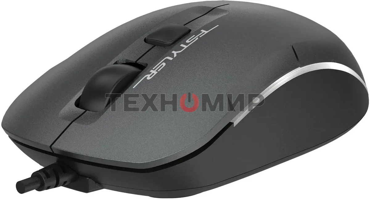 Мышь проводная A4Tech Fstyler FM26S серый/черный, 1600 dpi, USB, кнопки - 4