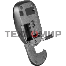 Мышь беспроводная Defender Wave MM-995 серебристый, 1600 dpi, радиоканал, USB, кнопки - 4
