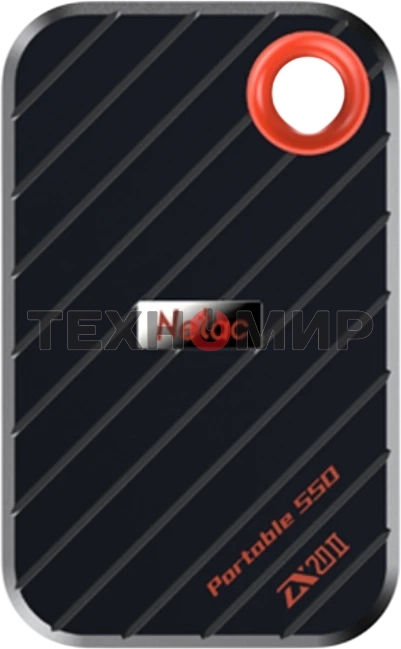 Внешний SSD Netac ZX20 II, 512 Gb, USB 3.2 Gen 2x2 Type-C, R/W 2000/1800, черный
