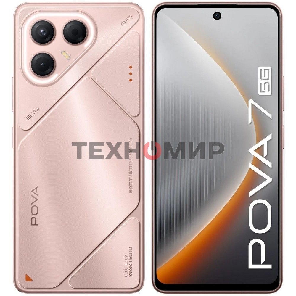 Смартфон Tecno Pova 7 5G 256Gb 8Gb розовый моноблок 3G 4G 6.8