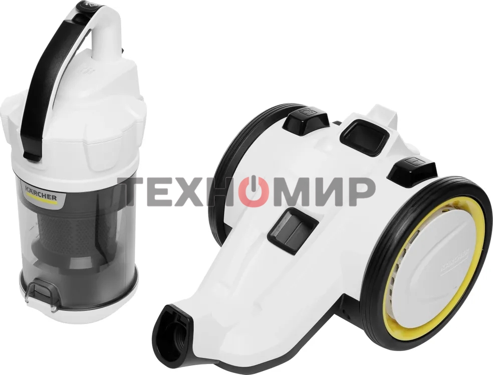 Пылесос Karcher VC 3 белый/черный, 250/700 Вт, уборка сухая, пылесборник контейнер 0.9 л