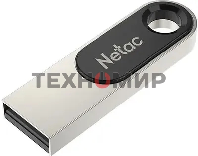 Флешка USB Netac U278 (NT03U278N-032G-32PN), 32Gb, USB 3.0, R/W 90/45, серебристый/черный