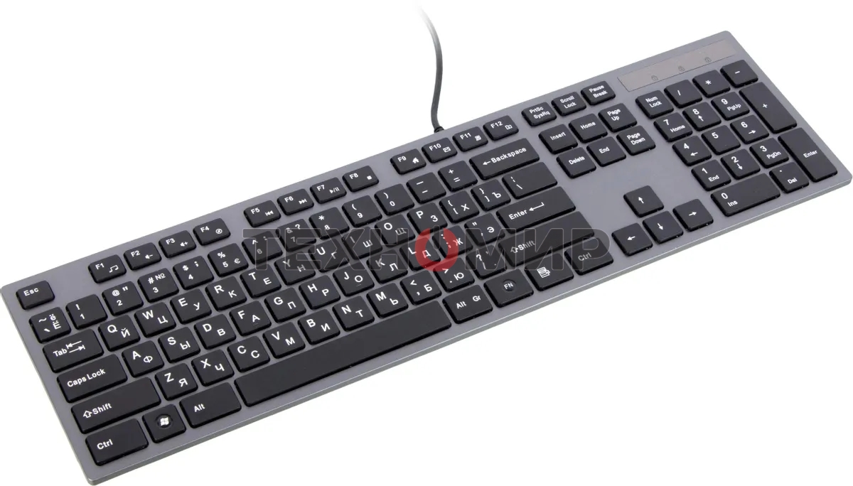 Клавиатура A4Tech KV-300H проводная, USB Type-A, серый