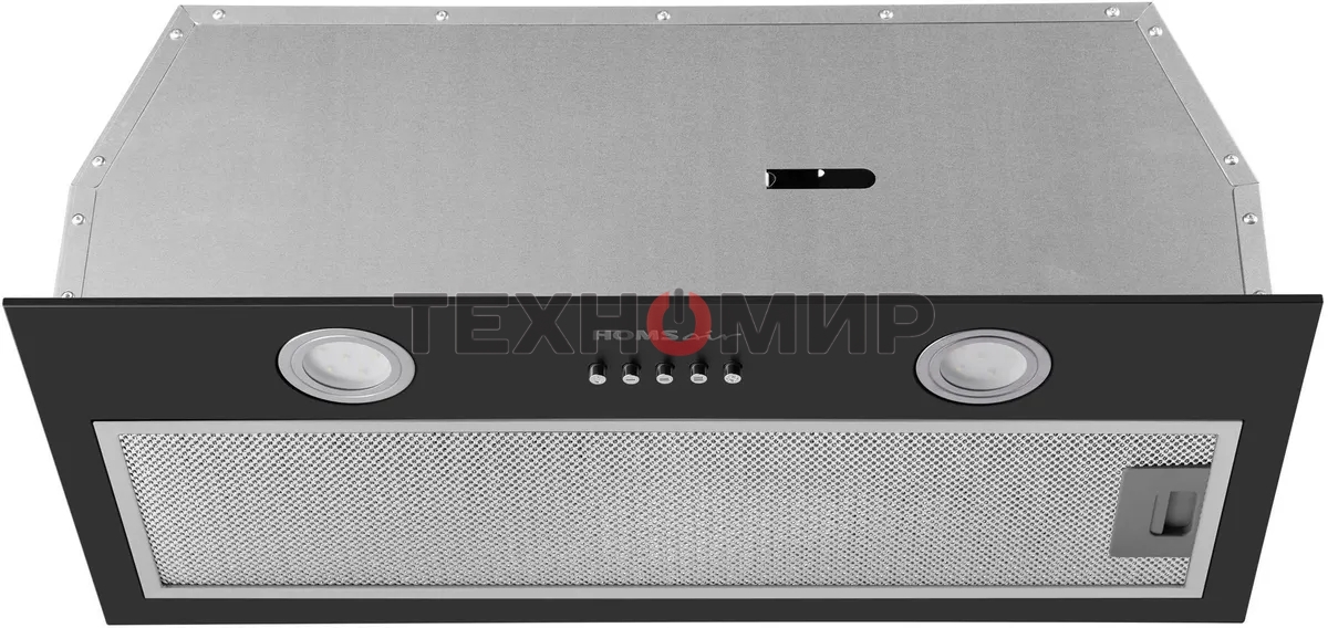 Вытяжка встраиваемая HOMSair Fleet 60 черный, 59.8 см, 520 куб. м/ч, 50 дБ