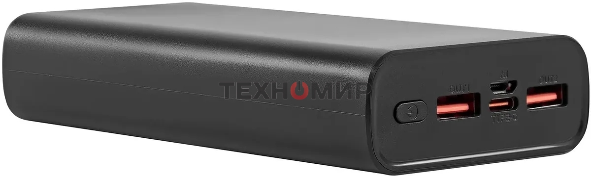 Портативный аккумулятор Digma DGPF20A 20000mAh QC3.0/PD3.0 22.5W 3A 2xUSB-A/USB-C черный