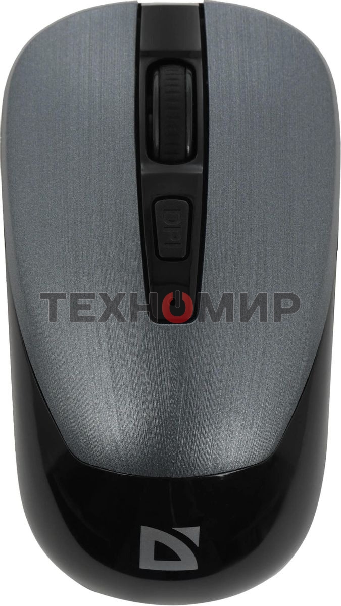 Мышь беспроводная Defender Wave MM-995 серебристый, 1600 dpi, радиоканал, USB, кнопки - 4
