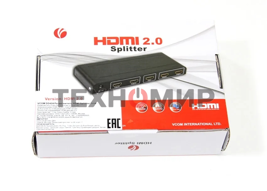 Разветвитель HDMI 1X4 DD424 VCOM