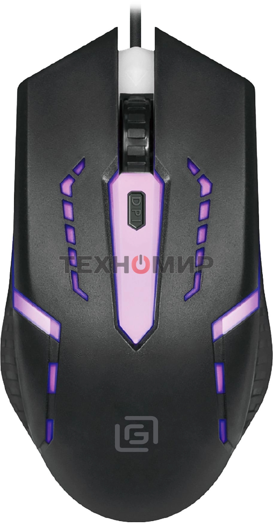 Мышь проводная Oklick 398G черный, 2400 dpi, USB, кнопки - 4