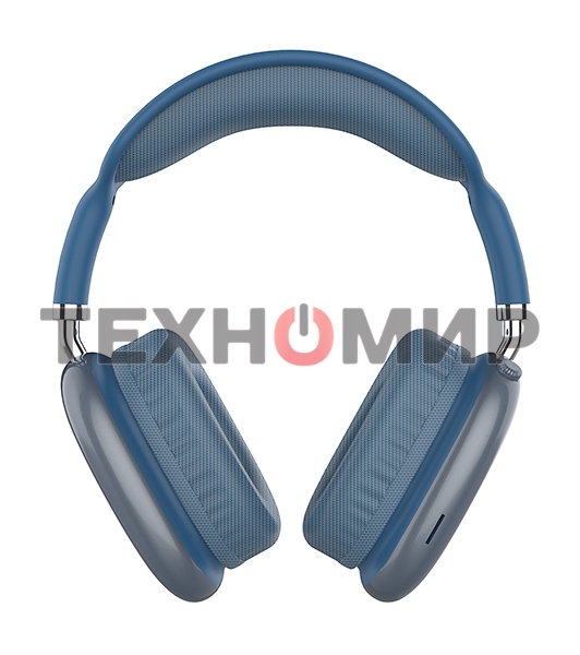 Гарнитура Bluetooth QUMO Emotion (ВТ 0092) MicroSD AUX накладная Bluetooth 5.3 360 мА 10ч cиняя