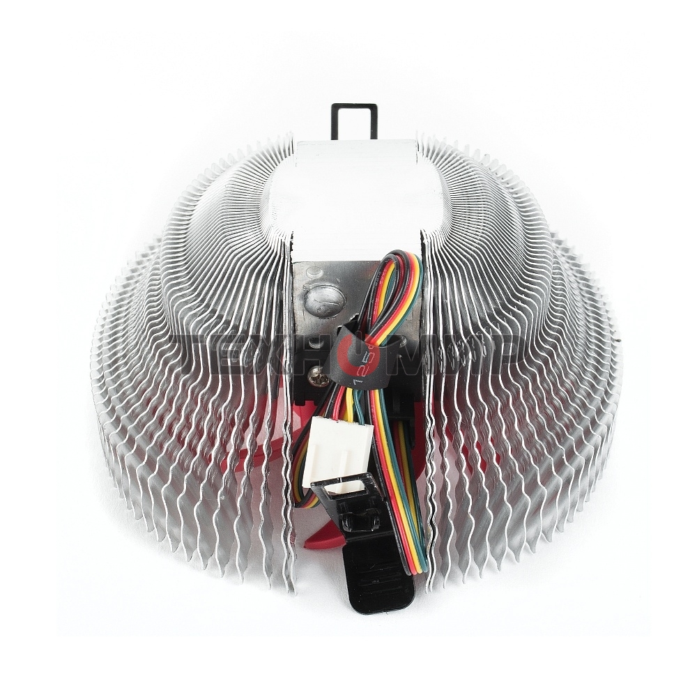 Кулер для процессора Crown CM-91PWM v2 серебристый/красный, 90 мм, алюминий, 2000 об/мин, 20 дБ, 4 pin, 125 Вт, 57 мм