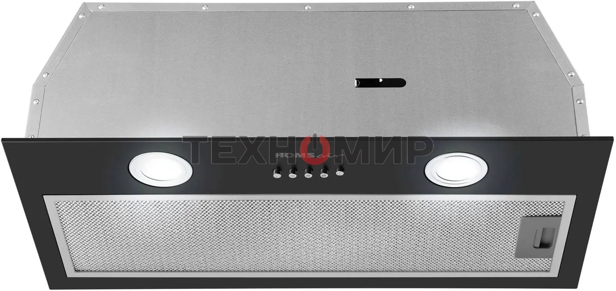 Вытяжка встраиваемая HOMSair Fleet 60 черный, 59.8 см, 520 куб. м/ч, 50 дБ