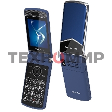 Мобильный телефон Maxvi E11 синий/серебристый