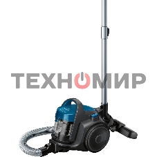 Пылесос Bosch BGS05A220 синий/серый, 700 Вт, уборка сухая, пылесборник контейнер 1.5 л