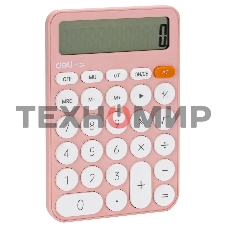 Калькулятор настольный Deli EM124PINK розовый 12-разр.