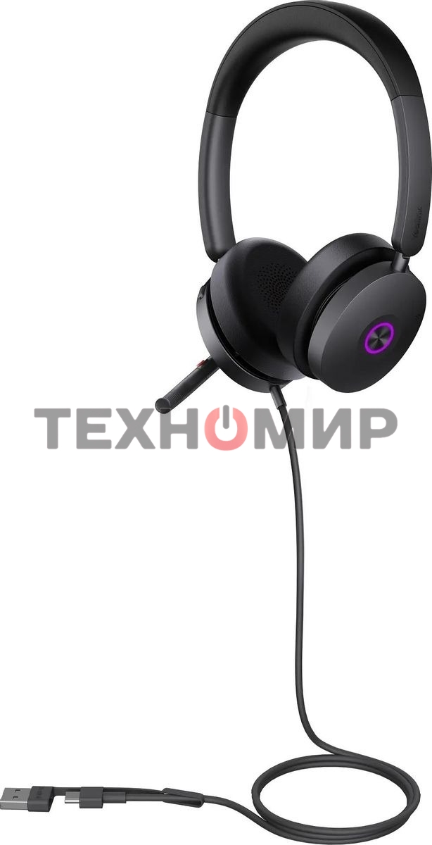 Гарнитура проводная Yealink UH48 Dual UC USB-C/A 1308152