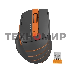 Мышь беспроводная A4Tech Fstyler FG30S серый/оранжевый, 2000 dpi, радиоканал, USB, кнопки - 6