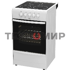 Плита электрическая Darina 1B EC 331 606 W белый/черный, конфорок 3 шт, духовка 50 л, 50 см x 85 см x 56 см