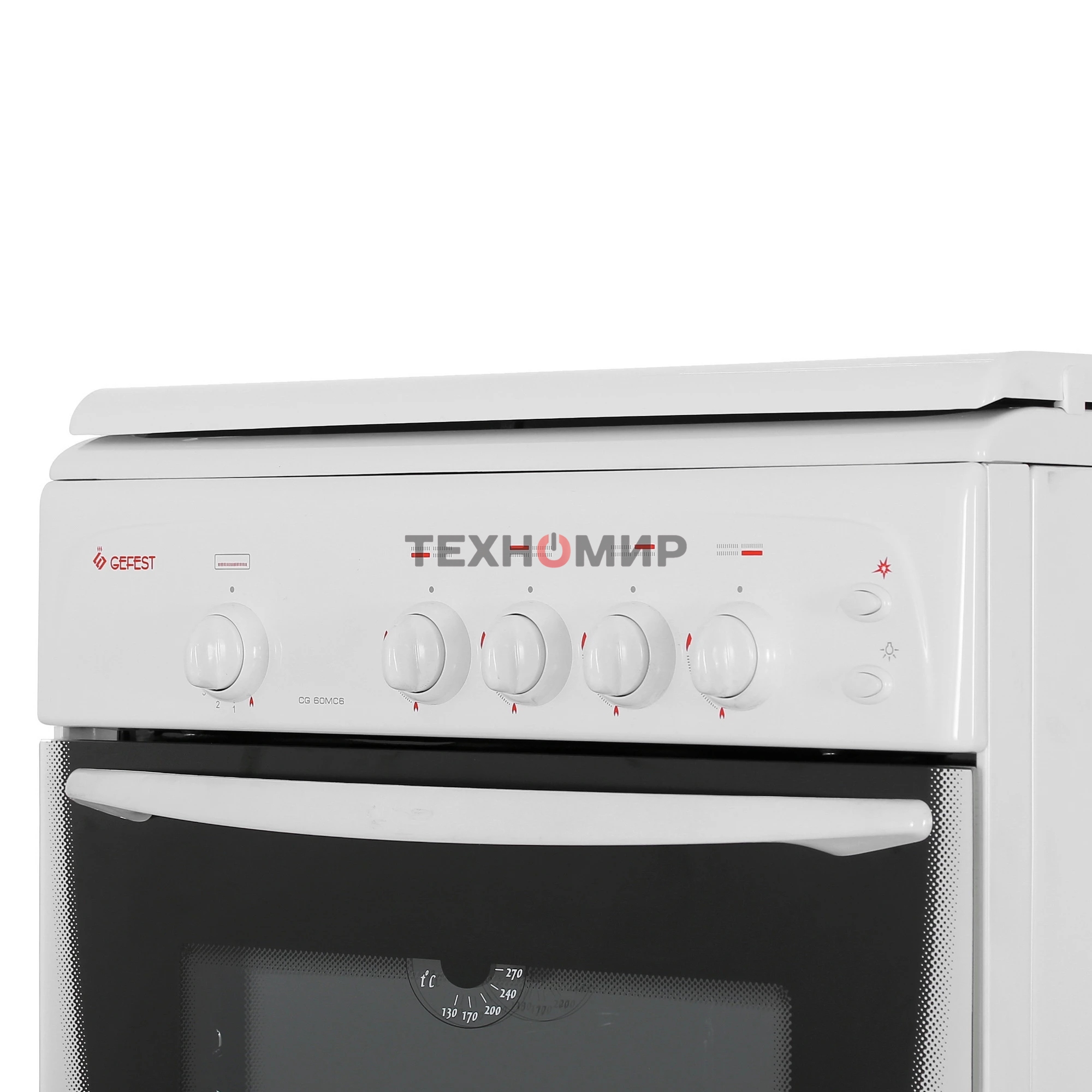 Плита газовая Gefest CG 60М C6 К73 белый, конфорок 4 шт, духовка 63 л, 60 см x 85 см x 60 см