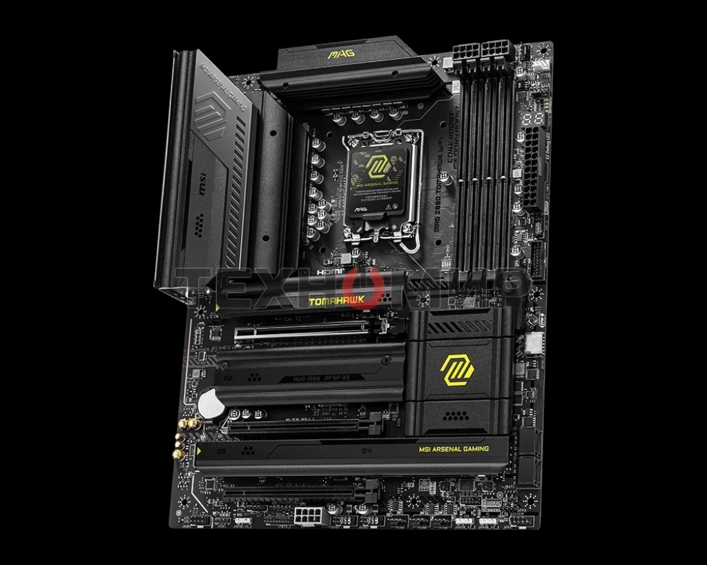 Материнская плата MSI MAG Z890 TOMAHAWK WIFI, LGA 1851, Intel Z890, 4xDDR5, 4xSATA, 4xM.2, 1xPCIe 5.0 x16, 2xPCIe 4.0 x4, 1xHDMI, 2xUSB-C Thunderbolt 4, 1xUSB-C 3.2 Gen 2, 3xUSB-A 3.2 Gen 2, 4xUSB-A 3.2 Gen 1, 1x 5Gb LAN, 2x3.5 мм, 7.1, ATX