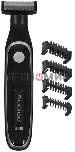 Машинка для стрижки Polaris PHC 0202R черный/серебристый