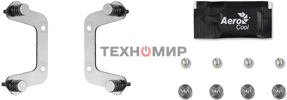 Кулер для процессора AeroCool/Formula Cylon 3H черный, 120 мм, алюминий, 1800 об/мин, 24.3 дБ, 4 pin, 125 Вт, 98 мм