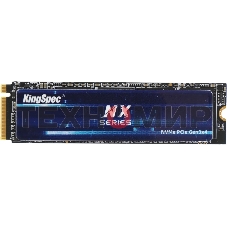 Накопитель SSD KingSpec NX-512, 512Gb, PCIe 3.0 x4, M.2 2280, NVMe, R/W 3400/3100