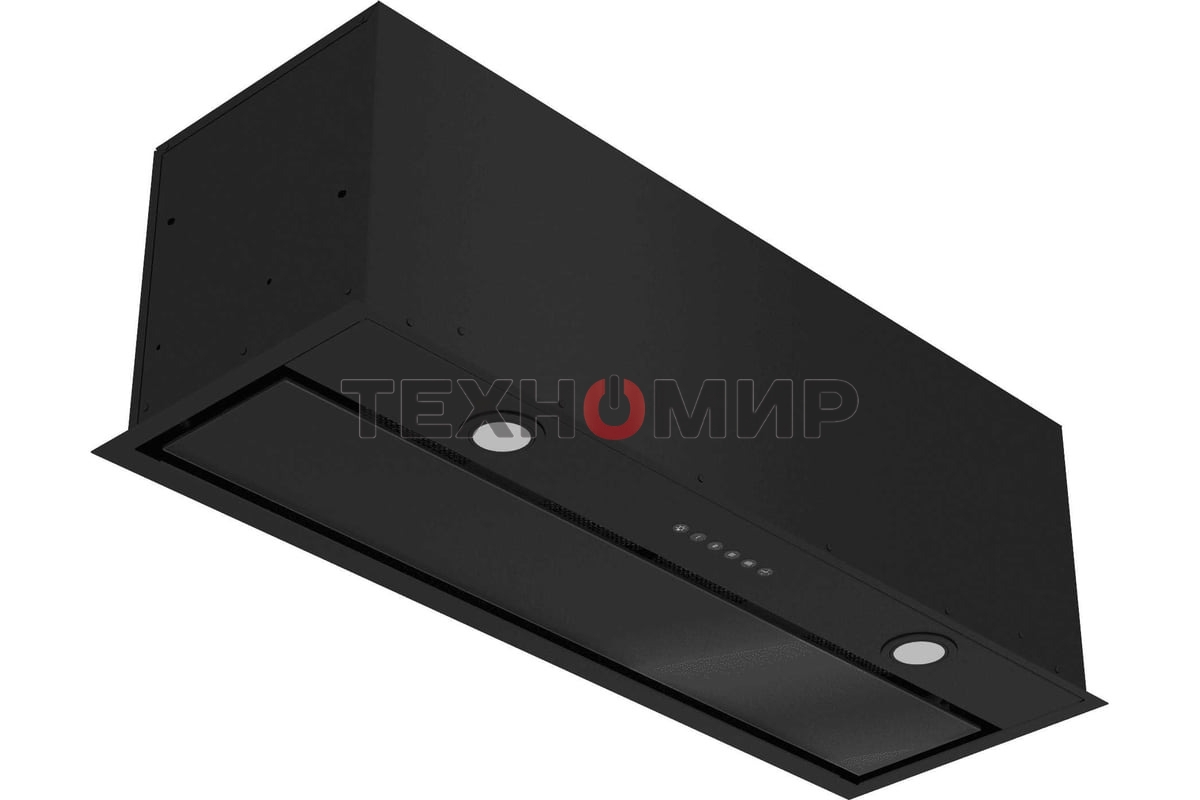 Вытяжка полностью встраиваемая Elikor Cube 90П-1000-Э4Д черный, 90 см, 1000 куб. м/ч, 69 дБ