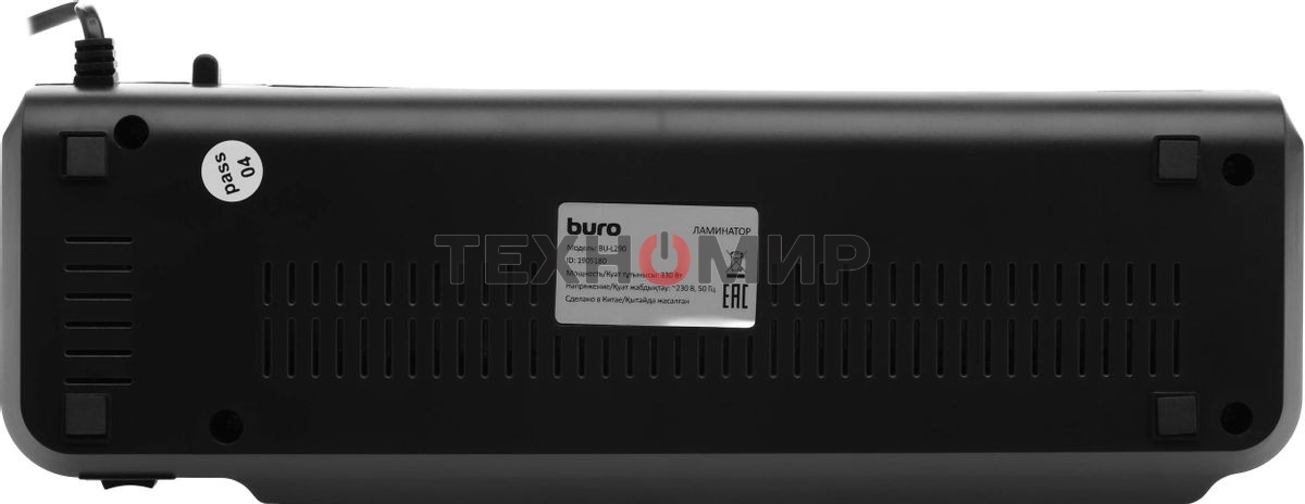 Ламинатор Buro BU-L290 черный A4 (70-125мкм) 30 см/мин (2 вал.) хол.лам. лам.фото